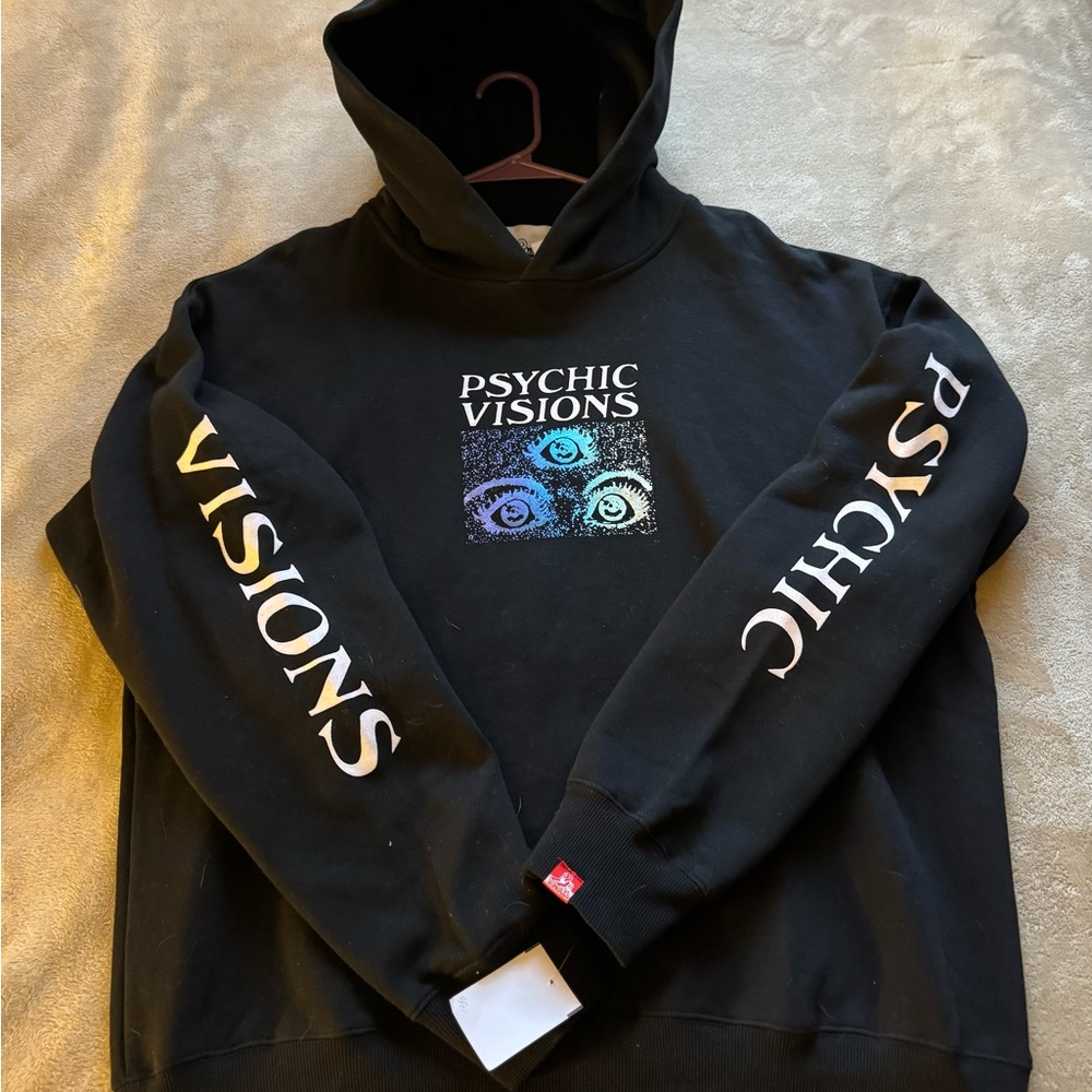 Black Iridescent Psychic Visions Surgles Hoodie
